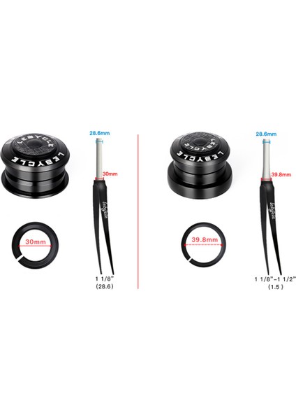 1 Adet Bisiklet Kulaklık Düz Boru Çerçevesi Konik Boru Çatal 1.5 Adaptör Alüminyum Siyah Çift Rulman Yapısı Parçaları (Yurt Dışından)