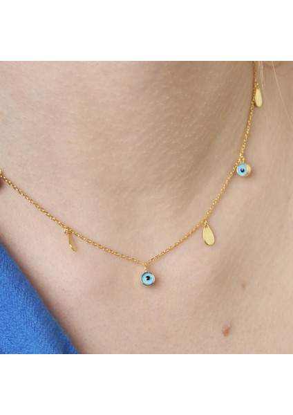 Dört Nazar Taşlı Takı Seti modelleri