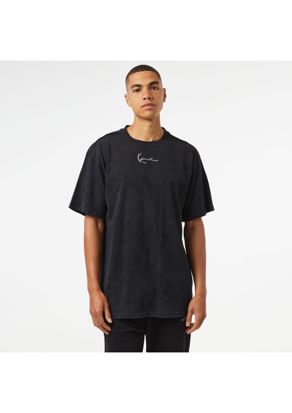 Small Sign. Distressed Heavy Jersey.blk