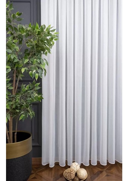 Ütü Sevmez Ttm Tül Perde Orta Pile (Standart 1/2.5)Sade Ve Şık Tüm Odalara Uyumlu indirimleri