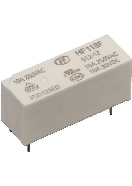 Hongfa HF118F 012-1Z1T 12V 10A 1c 5 Pin Minyatür Pcb Güç Rölesi - 5 Adet