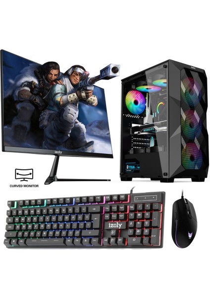 Cleffa x İ3-10100F 16GB 256GB M.2 Nvme Rtx 2060S 8gb 24" 165Hz Oyuncu Masaüstü Bilgisayarı