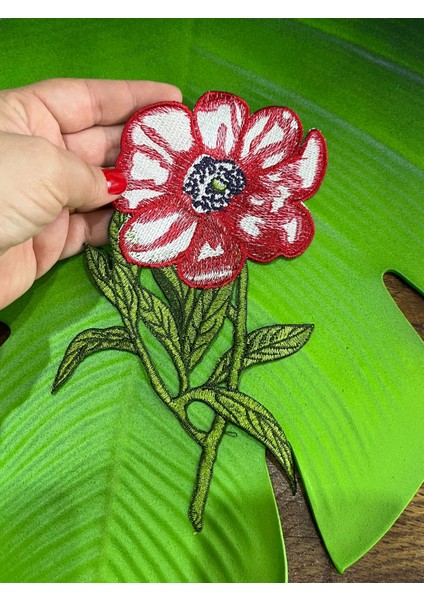 20X11 cm Nakış Işleme Çiçek Arma Dikiş Aplike fiyatları