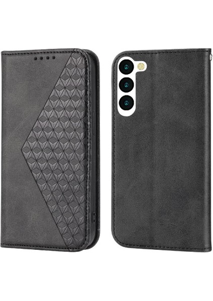 Samsung Galaxy S23 Artı El Kayışı Cüzdan Eşkenar Dörtgen Şekli Kullanımı Için Flip Case (Yurt Dışından)