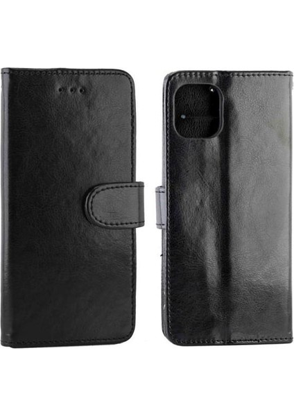 IPhone 11 Için Flip Case Pro Max Darbeye Pu Deri Kickstand Kart (Yurt Dışından)