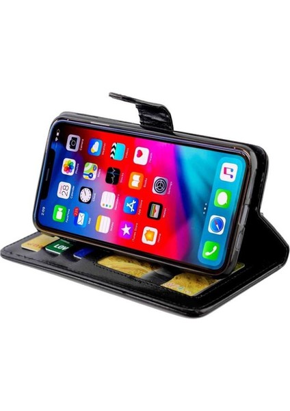 IPhone 11 Için Flip Case Pro Manyetik Kapatma Kickstand Pu Deri Kart (Yurt Dışından)