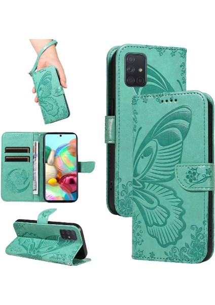 Samsung Galaxy A71 4g Için Flip Case Yüksek Kalite Deri Ayrılabilir El (Yurt Dışından)