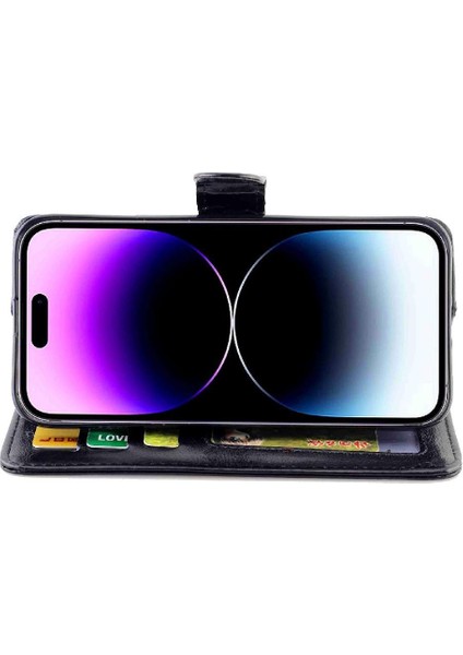 IPhone 14 Için Flip Case Pro Max Darbeye Manyetik Kapatma Pu Deri (Yurt Dışından) fırsatları