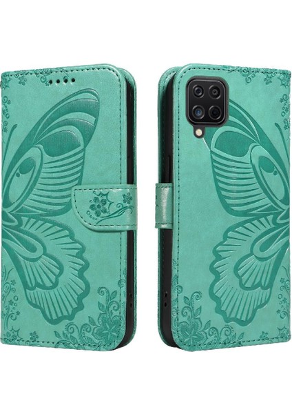 Samsung Galaxy A22 4g Için Flip Case Yüksek Kalite Deri Kabartmalı El (Yurt Dışından)
