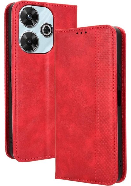 Xiaomi Poco M6 4g Pu Deri Manyetik Kapatma Cüzdan (Yurt Dışından)