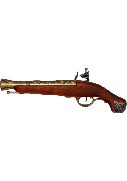 18. Yüzyıl Müze Kalitesinde Koleksiyonluk Flintlock Pistol Ingiltere
