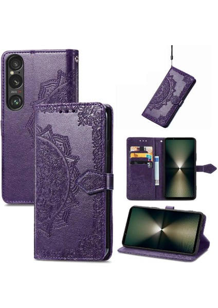 Sony Xperia 1 Vı Flip Kapak Için Flip Case Basit Iş Deri Kılıf (Yurt Dışından)