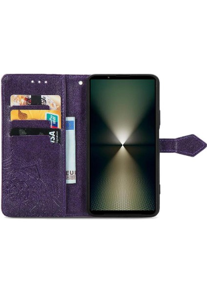 Sony Xperia 1 Vı Flip Kapak Için Flip Case Basit Iş Deri Kılıf (Yurt Dışından)