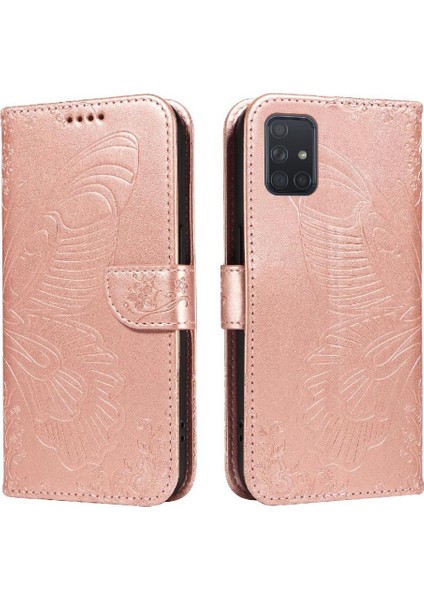 Samsung Galaxy A51 4g Için Flip Case Kredi Kartı ile Ayrılabilir El Kayışı (Yurt Dışından)