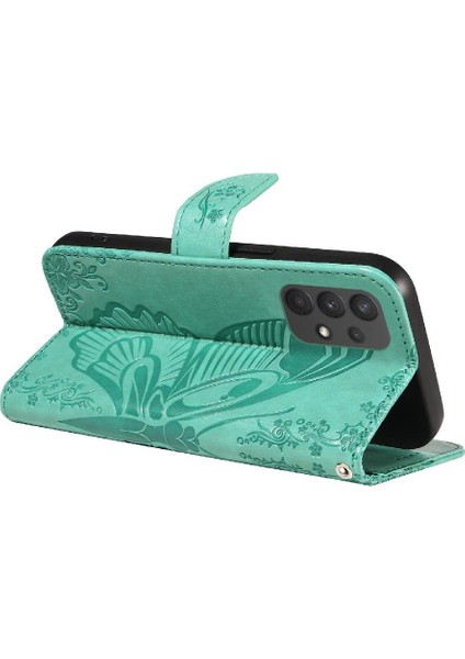 Samsung Galaxy A32 5g Için Flip Case Yüksek Kalite Deri ile Kabartmalı (Yurt Dışından)