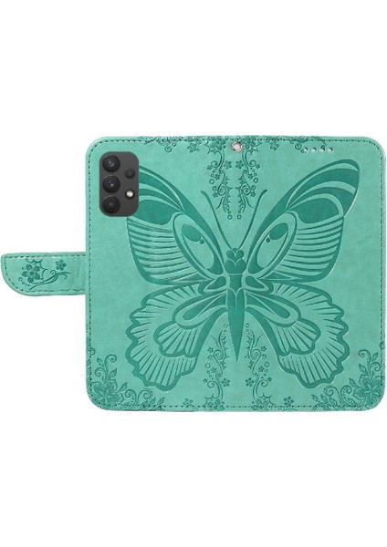 Samsung Galaxy A32 5g Için Flip Case Yüksek Kalite Deri ile Kabartmalı (Yurt Dışından)