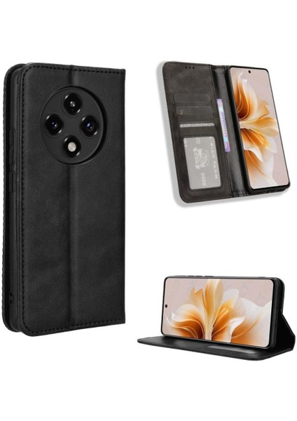 Oppo A3 Pro 5g Cüzdan Manyetik Kapatma Pu Deri Için Kılıf (Yurt Dışından)