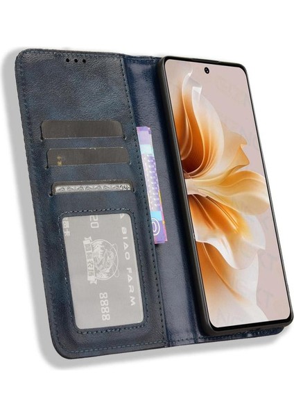Oppo A3 Pro 5g Cüzdan Manyetik Kapatma Pu Deri Için Kılıf (Yurt Dışından)