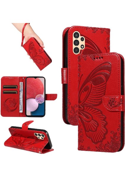 Kredi Kartı Yuvası Ayrılabilir El ile Samsung Galaxy A13 5g Için Flip Case (Yurt Dışından)