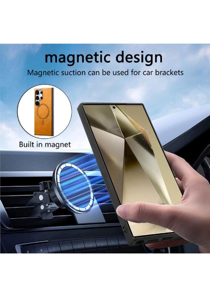 Samsung Galaxy S24 Için Flip Case Ultra Hafif Magsafe Araba Mounts Ince (Yurt Dışından) fiyatları