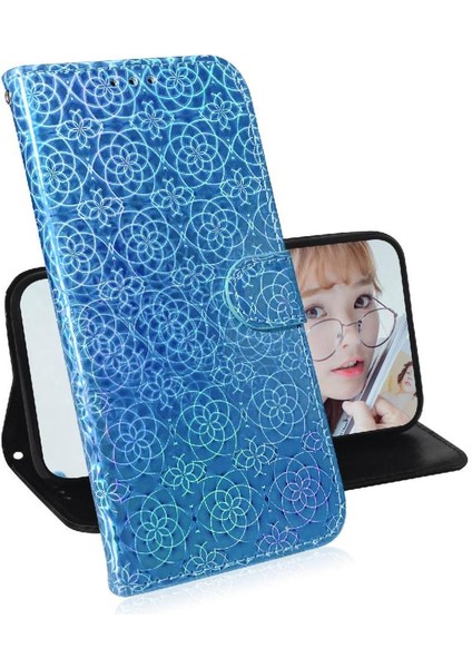 IPhone 16 Için Flip Case Artı Cüzdan Durumda Glitter Renkli Kart Yuvası Standı (Yurt Dışından) fırsatları