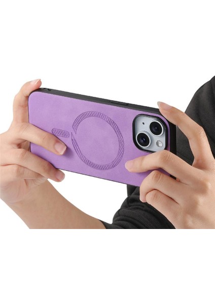 IPhone 14 Için Flip Case Magsafe Araba Mounts Hafif Ince Kablosuz (Yurt Dışından)