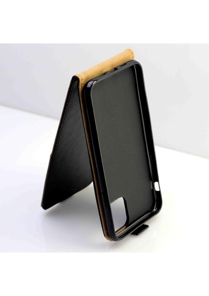 Dikey Flip Case IPhone 11 Pro Tpu Deri Koruyucu Kapak Iş (Yurt Dışından)