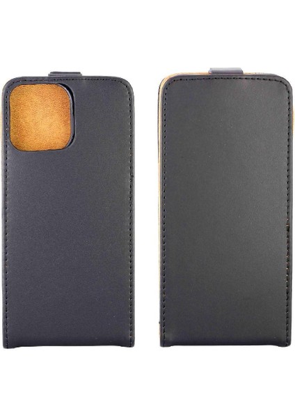 Dikey Flip Case IPhone 13 Pro Max Tpu Deri Kart Yuvası Koruyucu (Yurt Dışından)