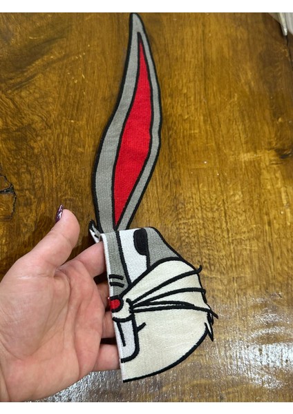 42X14 cm Nakış Işleme Dokuma Tek Suraat Tavşan Arma Dikiş Aksesuarı fırsatları