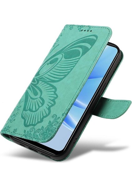 Kredi Kartı Yuvası ile Oppo A17 Için Flip Case Ayrılabilir El Kayışı Yüksek (Yurt Dışından)