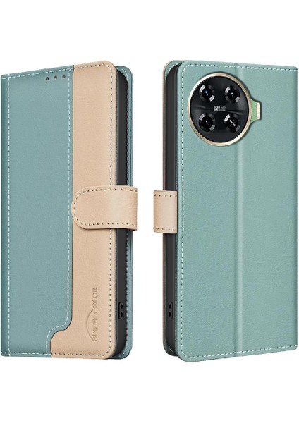 Tecno Spark 20 Pro Plus Flip Folio Kickstand Kart Yuvaları Rfıd Için Flip Case (Yurt Dışından)