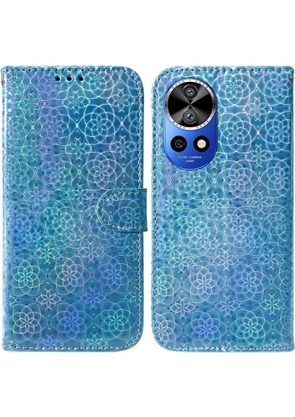 Mays Home1 Huawei Nova 12 Pro Için Flip Case Glitter Renkli Premium Pu Deri Kart (Yurt Dışından)