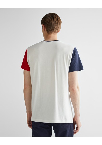 Erkek Krem Regular Fit Bisiklet Yaka Logolu T-Shirt 2324147T.113 fiyatları