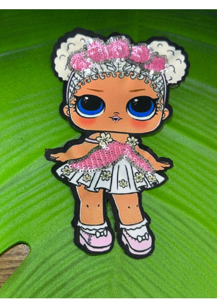 18X11 cm Pul Payetli Lolbebek Arma Dikiş Giyim Aksesuarı