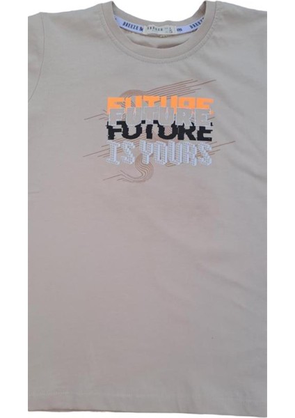 Erkek Çocuk Pamuklu Future Yazılı T-Shirt fırsatları