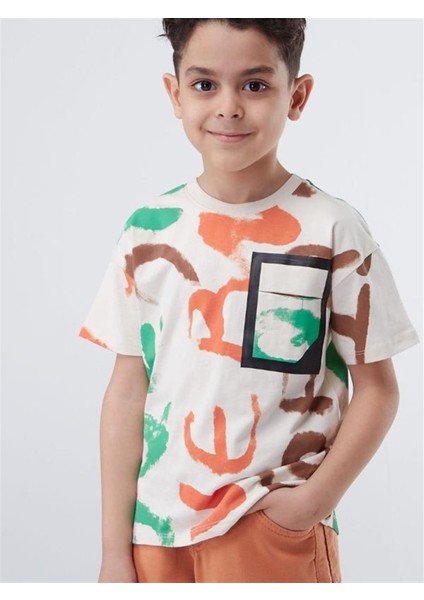 Erkek Çocuk Pamuklu Batik Desenli Yarım Kol T-Shirt indirimleri