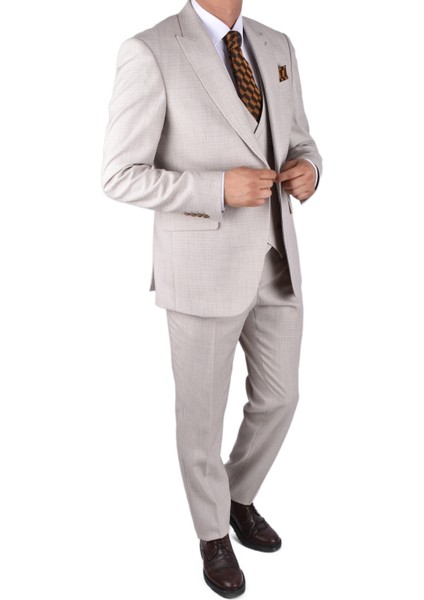 MSR-7293 Yelekli Takım Elbise/bej/60 fiyatları