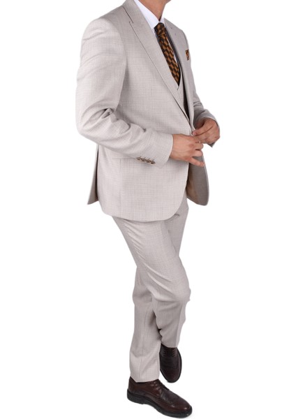 MSR-7293 Yelekli Takım Elbise/bej/60 fırsatları