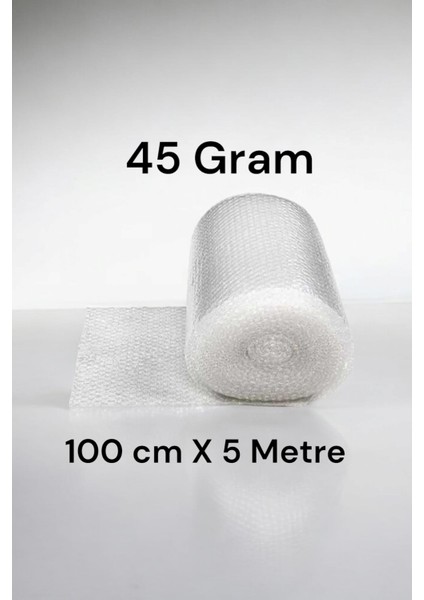 ( 45 Gram )100 cm x 5 Metre Balonlu Ambalaj Naylonu Pat Pat Baloncuklu Havalı Pıt Pıt