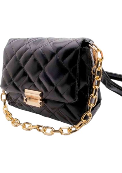 Kapitone Mini Omuz Askılı Çanta 18X13 cm