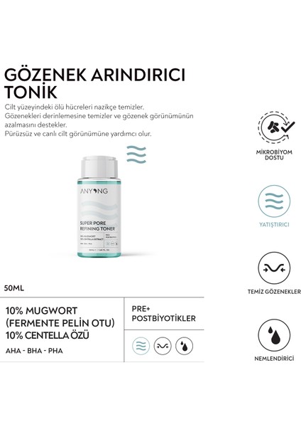 Akne Karma-Yağlı Cilt Bakım Seti Tonik Serum Krem - Azelaik Asit modelleri