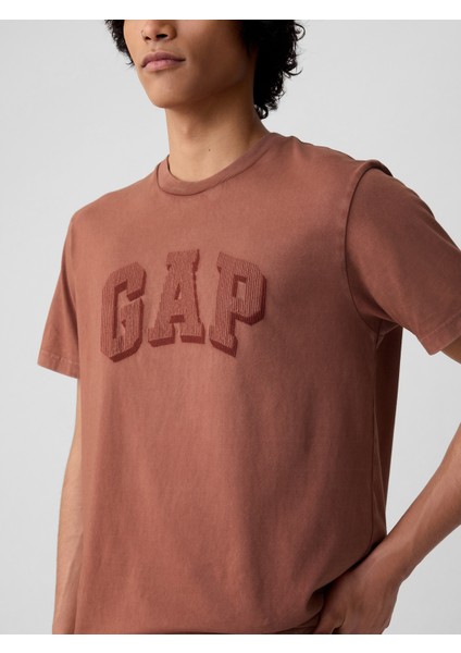 Erkek Turuncu Gap Arch Logo T-Shirt