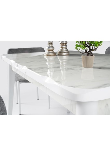 Mdf Mutfak Masa Sandalye Takımı 80x130cm
