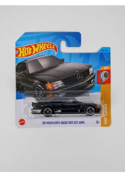 89' Mercedes-Benz 560 Sec Amg Diecast Model Metal Gövde ile Gerçekçi Detaylar