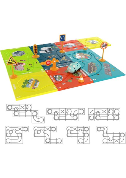 Learning Fun 18 Parça Stem Eğitici Beceri Geliştirici Mantıksal Kendin Yap Yol Inşa Oyunu Puzzle Yapboz Oyuncak