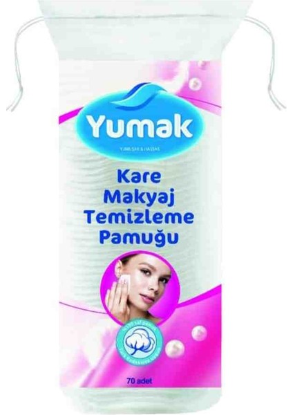Makyaj Temizleme Pamuğu Kare 70'li