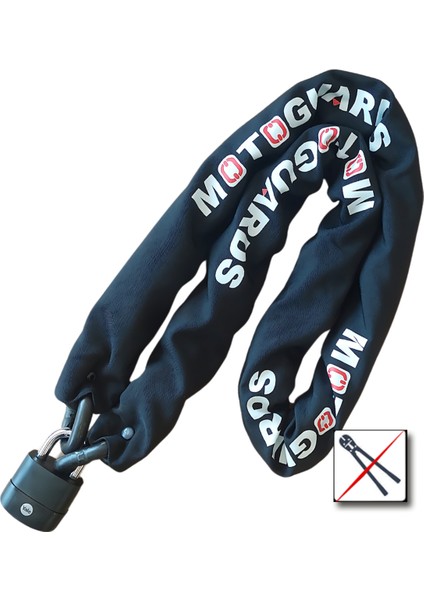 Strong Grade 10mm *kesilmez Motosiklet Zinciri + Yale Kilit