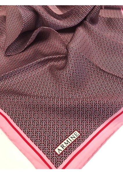 İpek Eşarp Nostalji - 8733-31 Pudra Kırmızı Twill