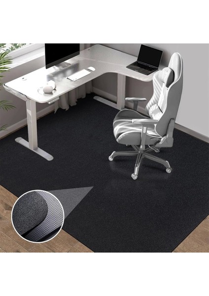 Ofis Zemin Matı Ofis, Oyuncu Koltuğu, Bilgisayar Masası Zemini Için Kaymaz Koruyucu Paspas 120x160cm