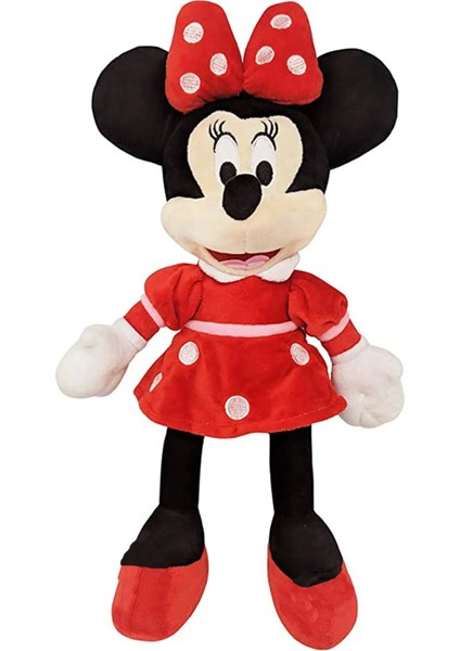 Disney Minnie Mouse Peluş Oyuncak 28CM Pembe ve Kırmızı